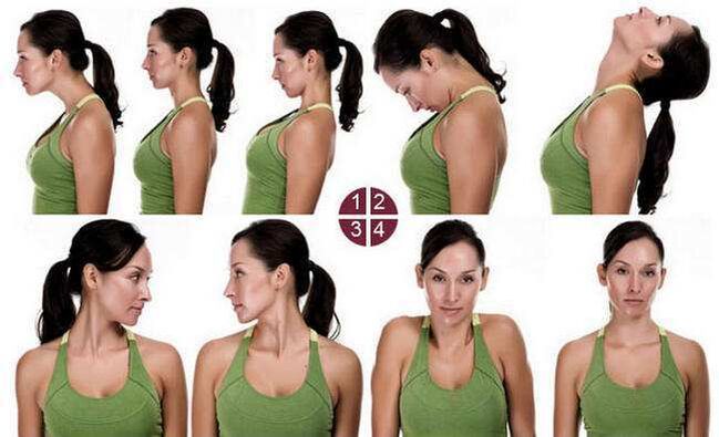 exercices pour l'ostéochondrose cervicale exemple 1